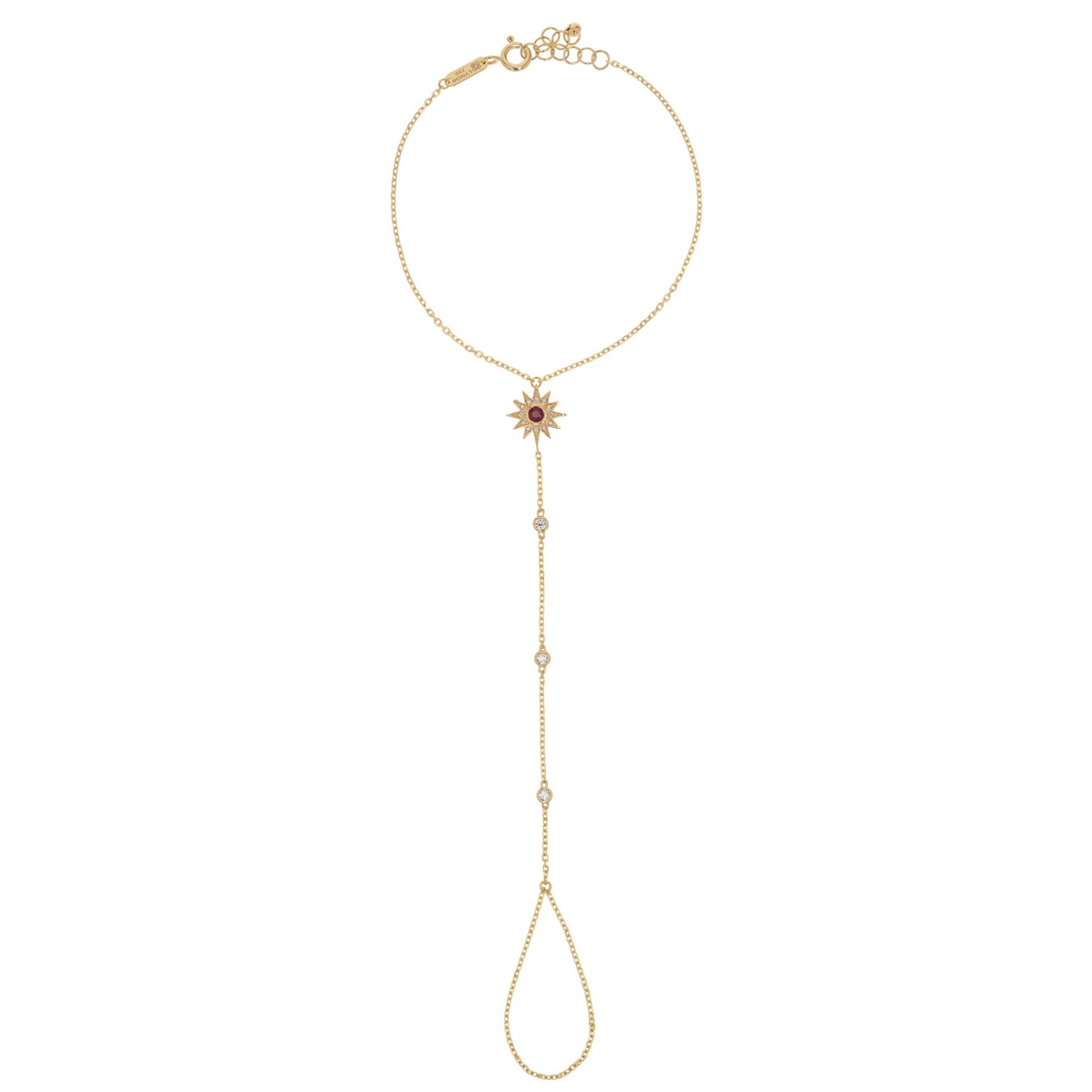 Astra Panja Bracelet in Diamond and Ruby - 18k Gold - Lynor