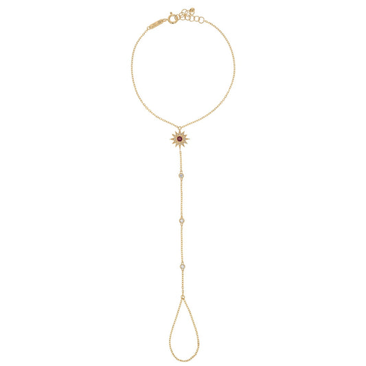 Astra Panja Bracelet in Diamond and Ruby - 18k Gold - Lynor