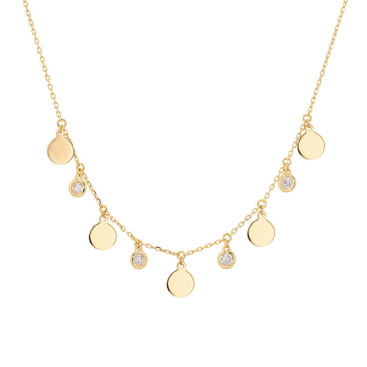 Aura Necklace in Diamond - 18k Gold - Lynor