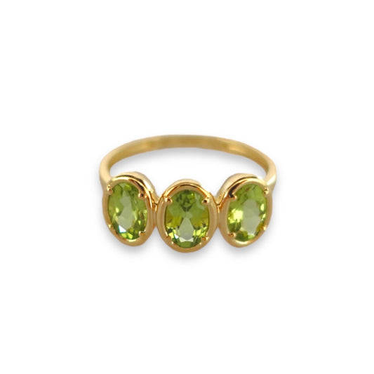 Bailey Ring in Peridot - 18k Gold - Lynor