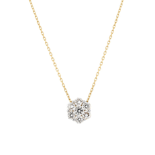 Bloom Necklace in Lab - Grown Diamond - 18k Gold - Lynor