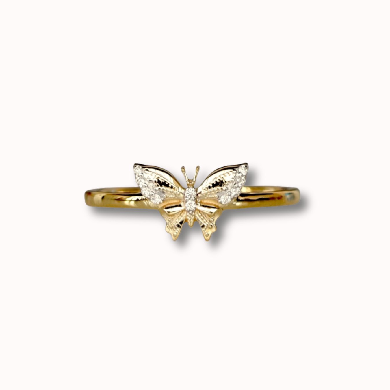 Butterfly Ring in Diamond - 18k Gold - Lynor