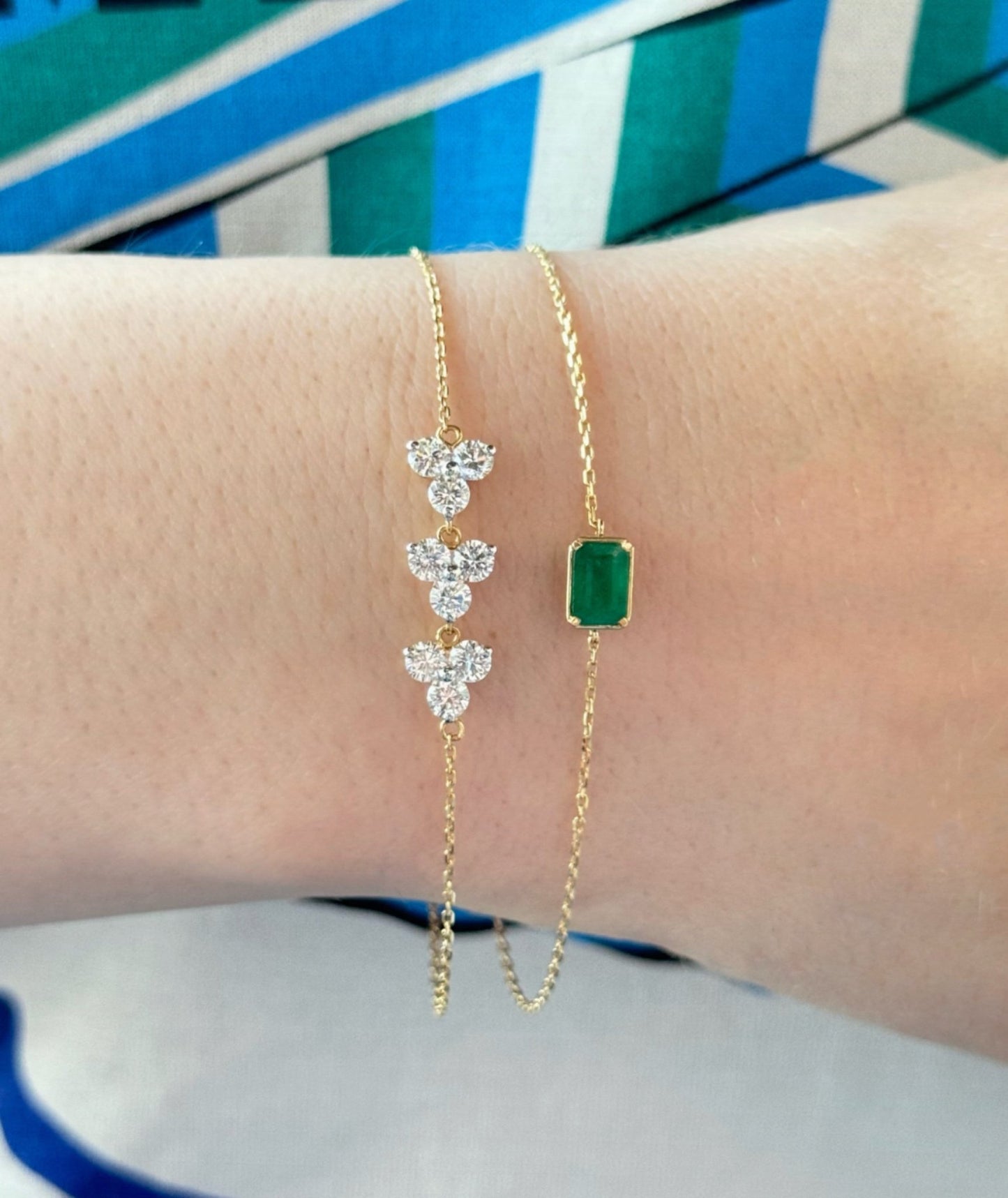 Candy Bracelet in Emerald - 18k Gold - Lynor