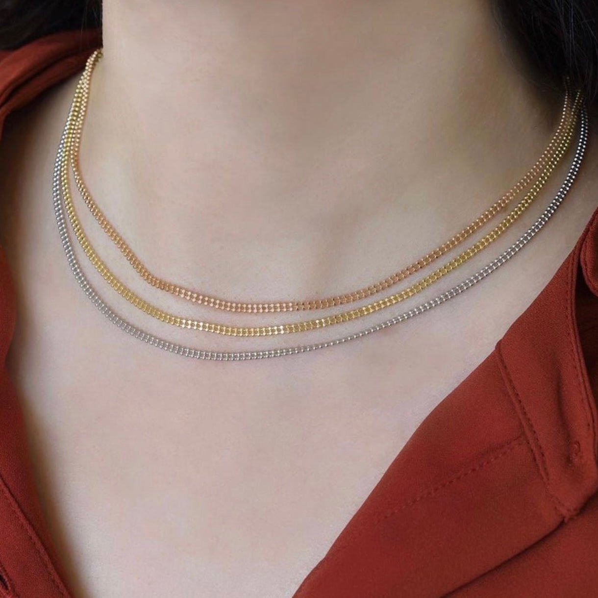 Cyra Necklace in White Gold - 18k Gold - Lynor