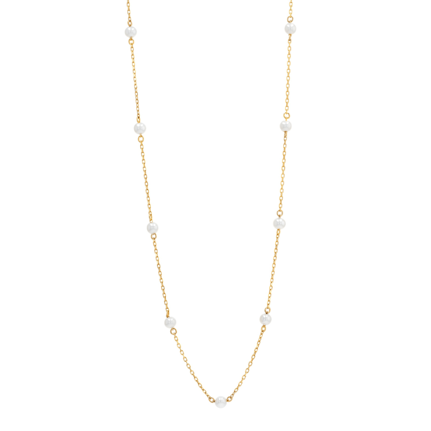Dotted Pearl Necklace - 18k Gold - Lynor