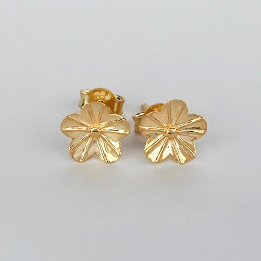 Floris Stud Earrings - 18k Gold - Lynor