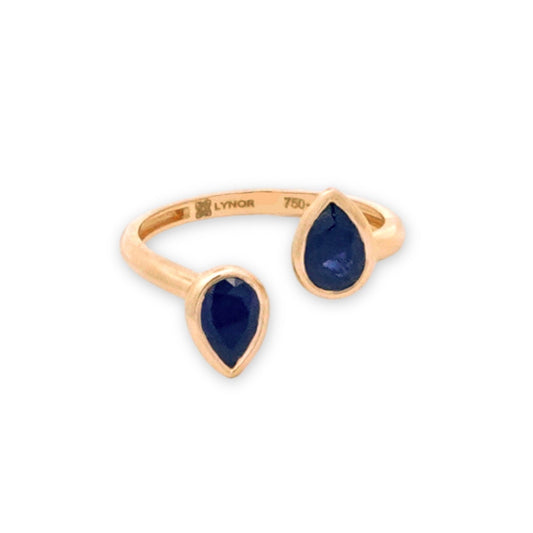 Joanna Ring in Sapphire - 18k Gold - Lynor