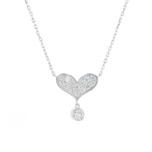 Marlow Necklace in Diamond - 18k Gold - Lynor