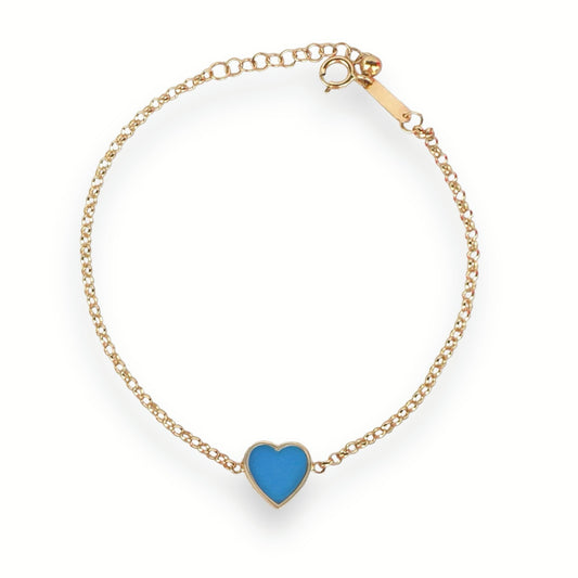 Mini Blue Cora Bracelet - 18k Gold - Lynor