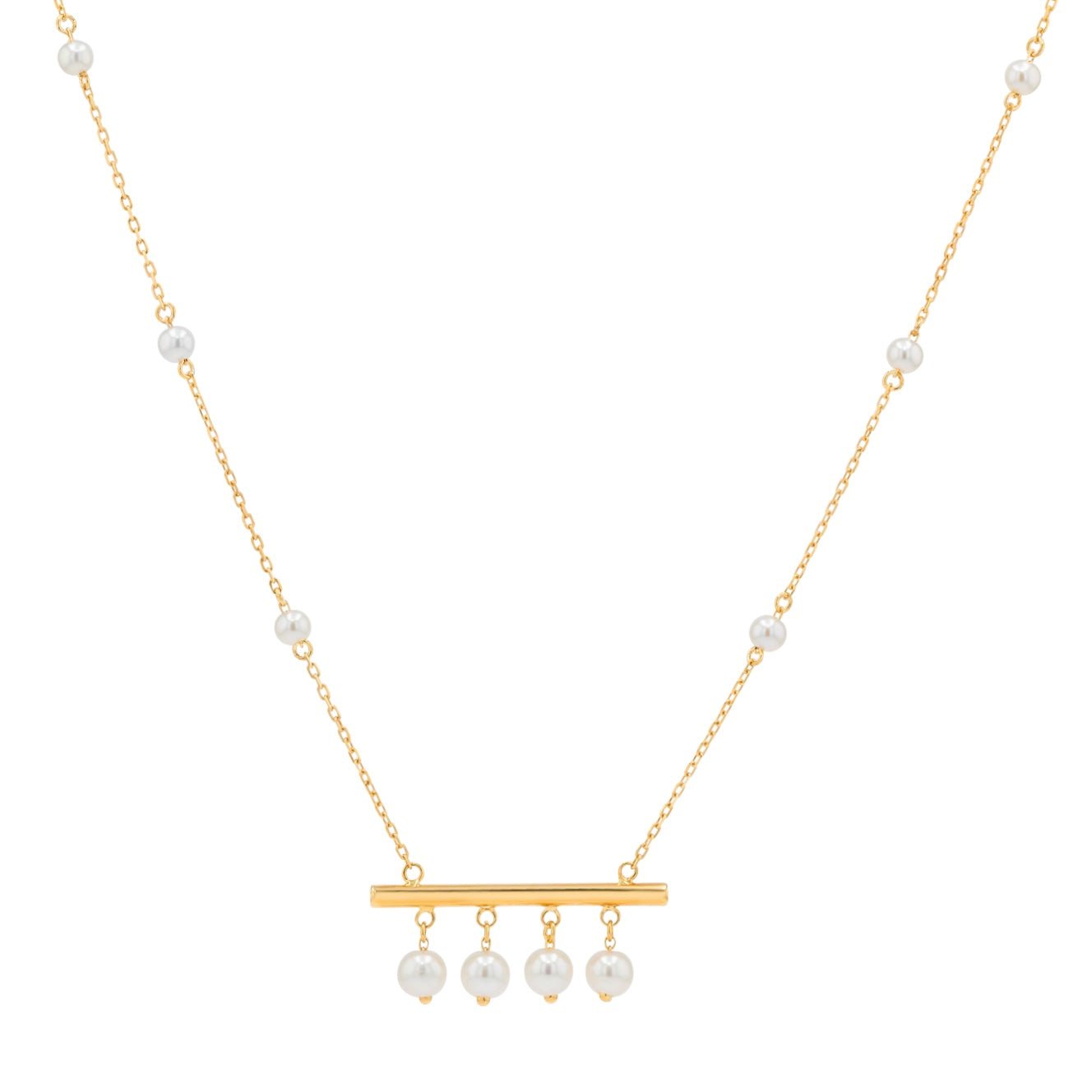Reeva Necklace in Freshwater Pearl - 18k Gold - Lynor