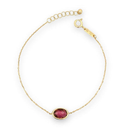 Sabina Bracelet in Pink Topaz - 18k Gold - Lynor