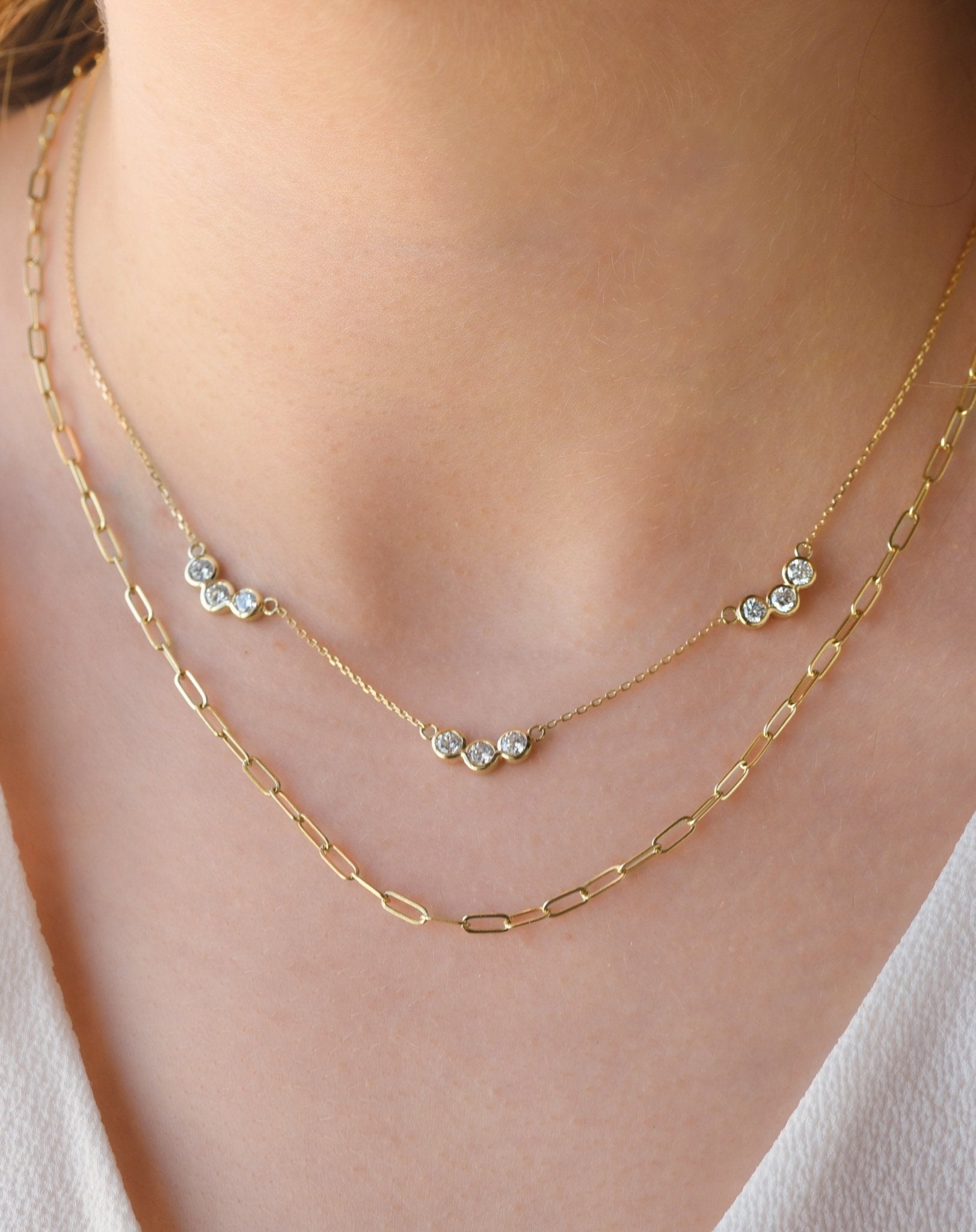 Sloane Necklace in Lab - Grown Diamond - 18k Gold - Lynor