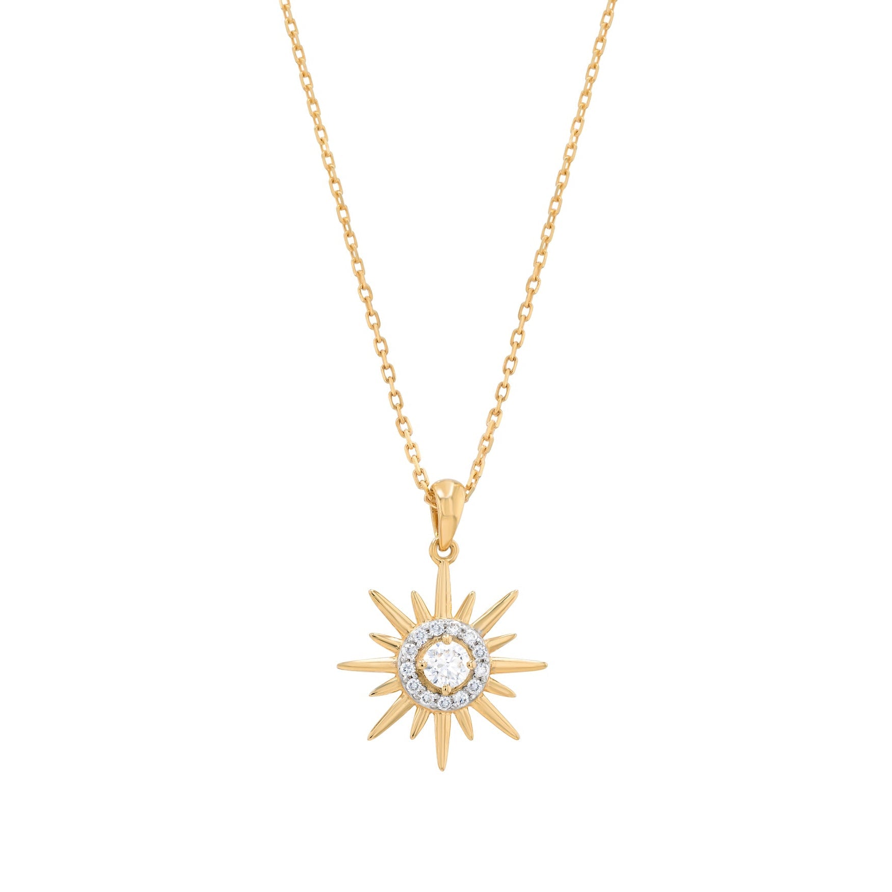 Sola Necklace in Diamond - 18k Gold - Lynor