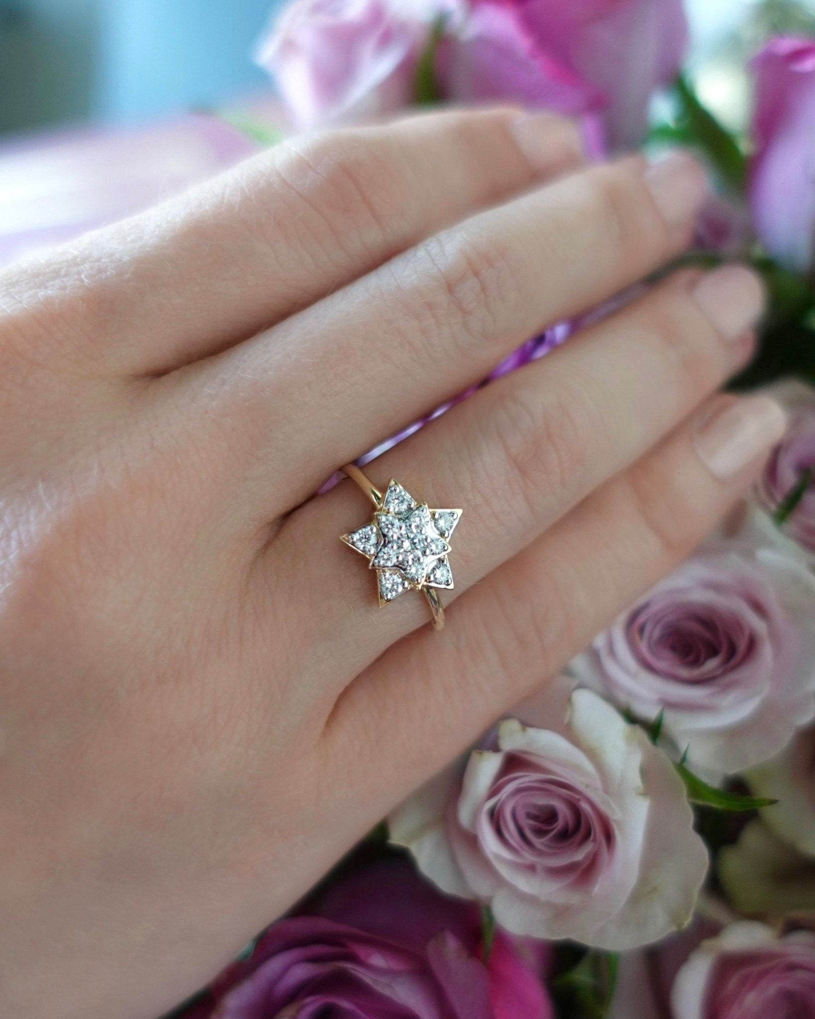 Stella Ring in Diamond - 18k Gold - Lynor