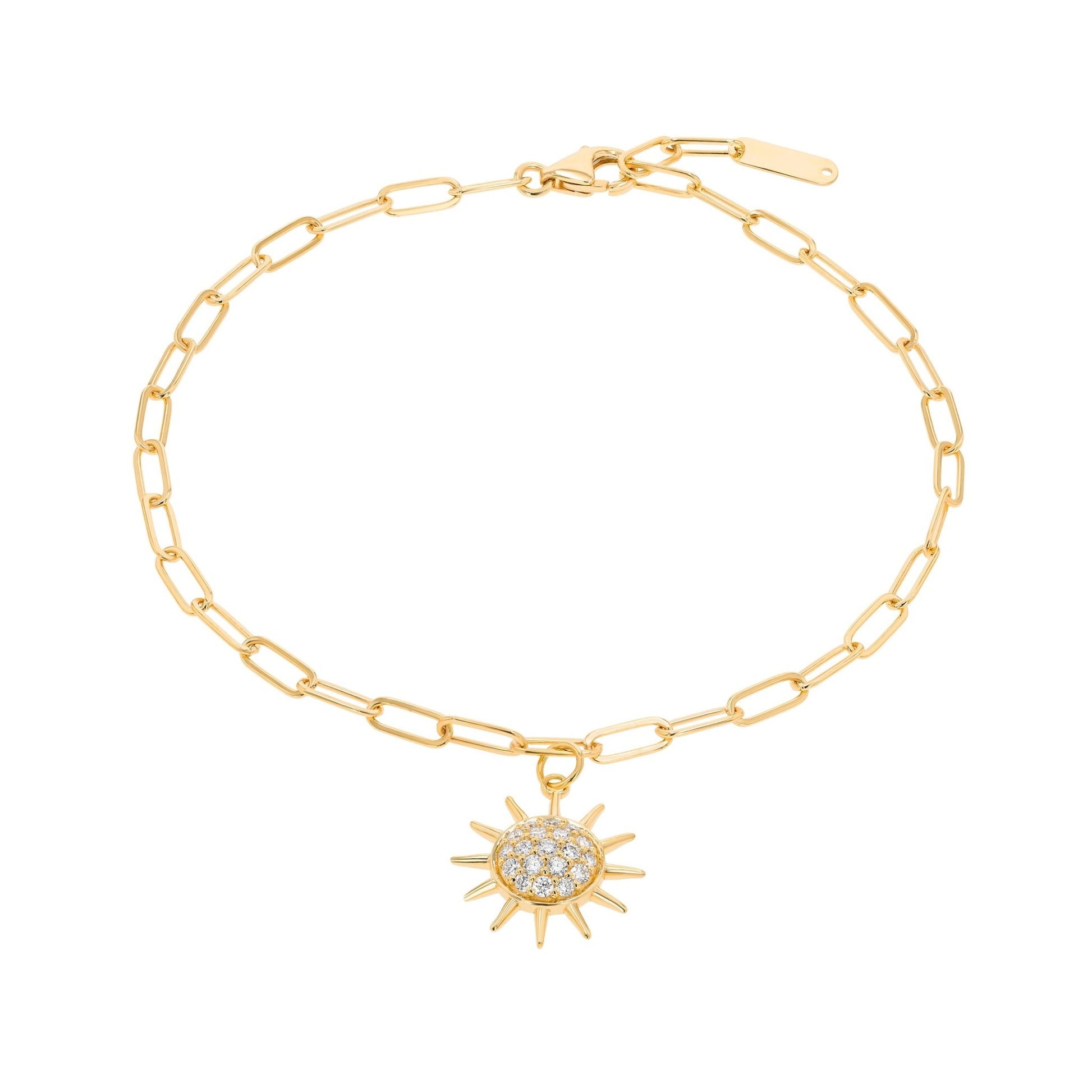 Summer Sun Links Bracelet in Diamond - 18k Gold - Lynor