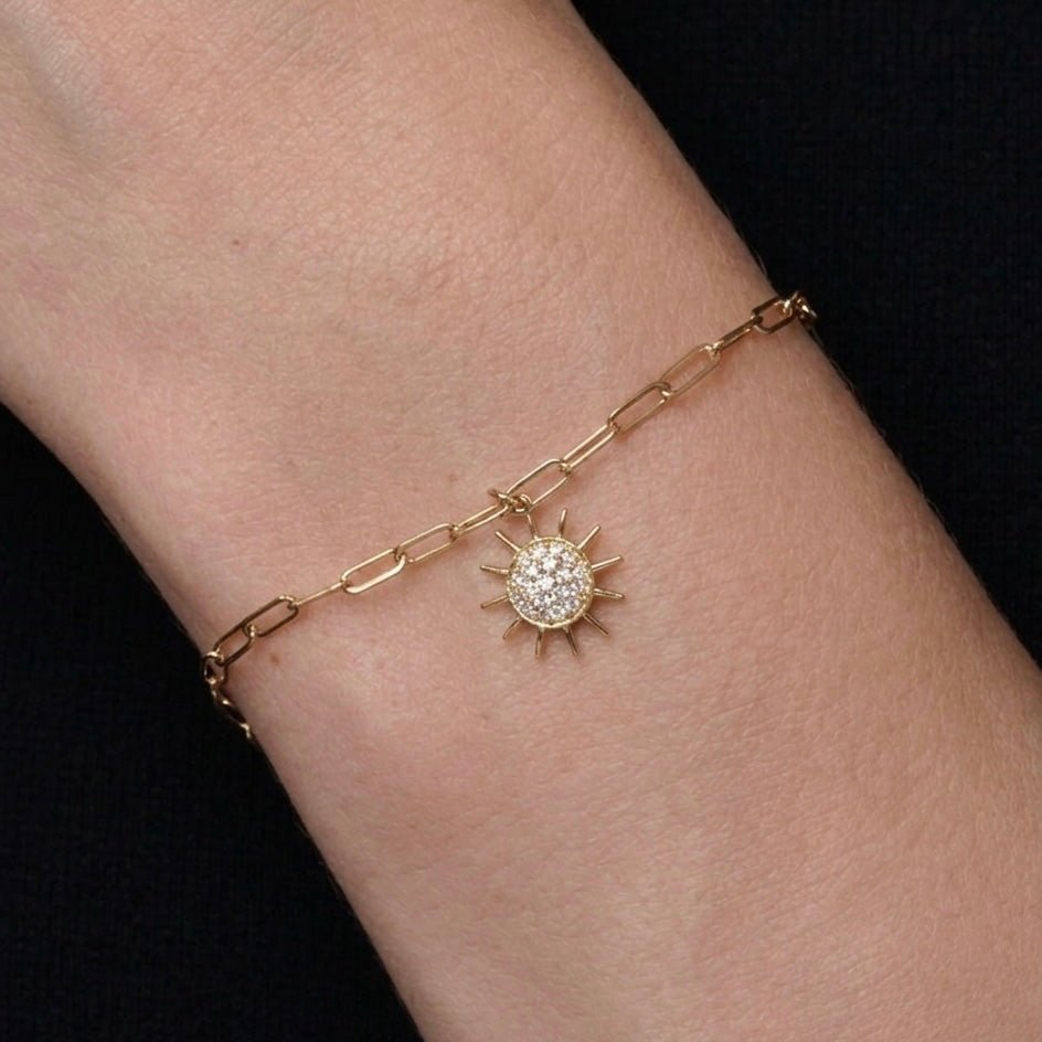 Summer Sun Links Bracelet in Diamond - 18k Gold - Lynor
