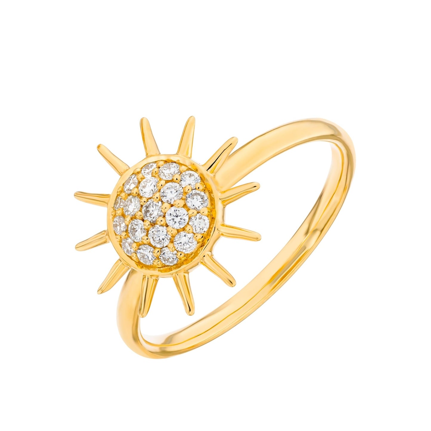 Summer Sun Ring in Diamond - 18k Gold - Lynor