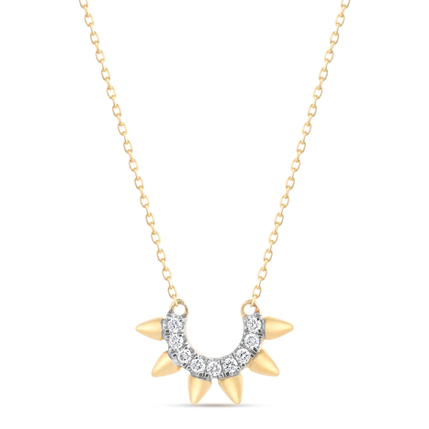 Sunlit Necklace in Diamond - 18k Gold - Lynor