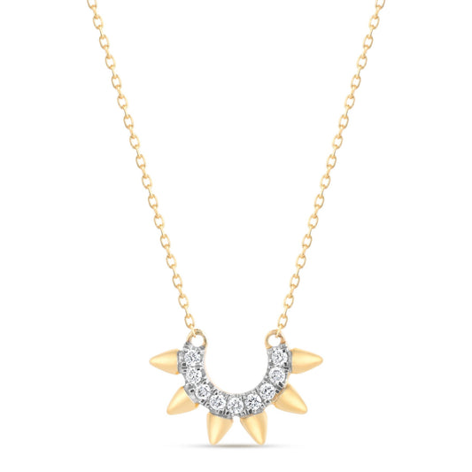 Sunlit Necklace in Diamond - 18k Gold - Lynor