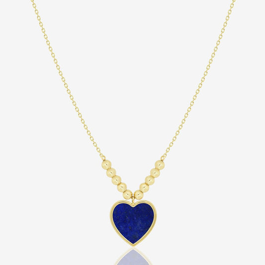 Amore Necklace in Lapis Lazuli - 18k Gold - Ly