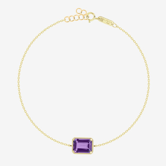 Amy Bracelet in Amethyst - 18k Gold - Ly