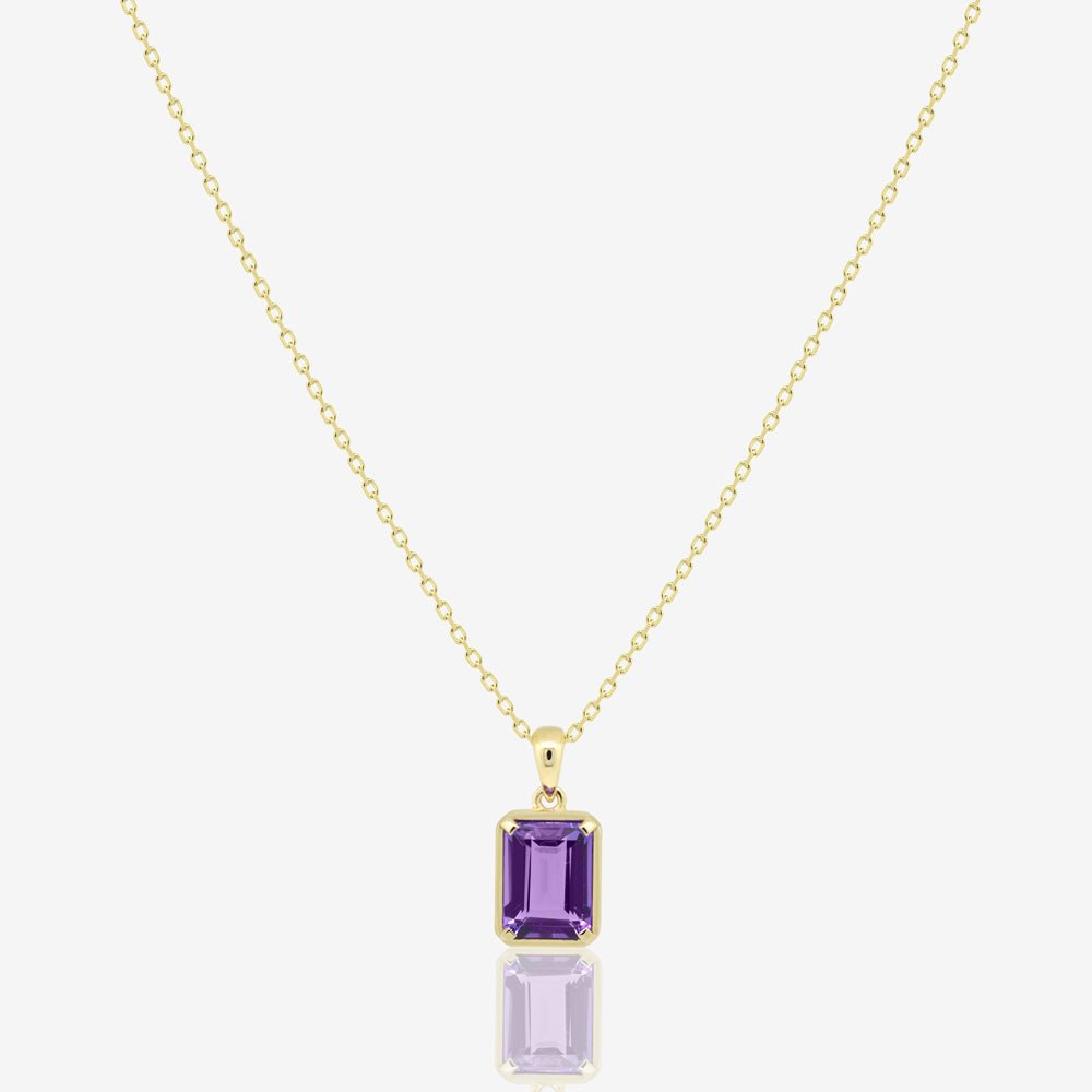 Amy Necklace in Amethyst - 18k Gold - Ly