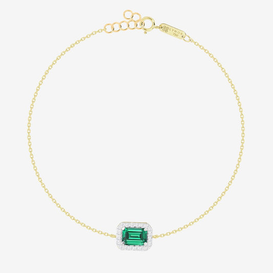 Annie Bracelet in Emerald and Diamond - 18k Gold - Ly