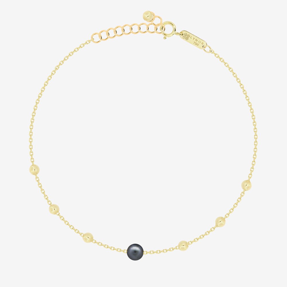 Ara Bracelet in Black Pearl - 18k Gold - Ly