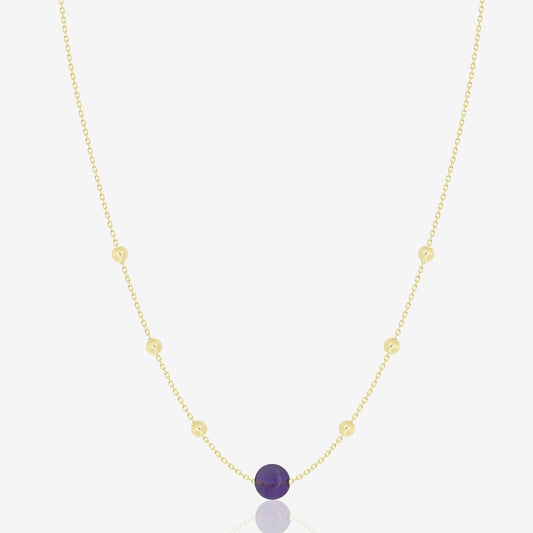 Ara Necklace in Amethyst - 18k Gold - Ly