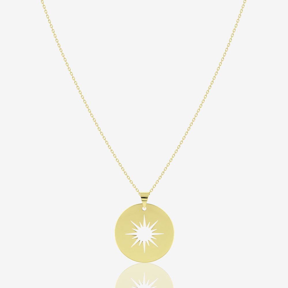 Aurora Coin Necklace - 18k Gold - Ly