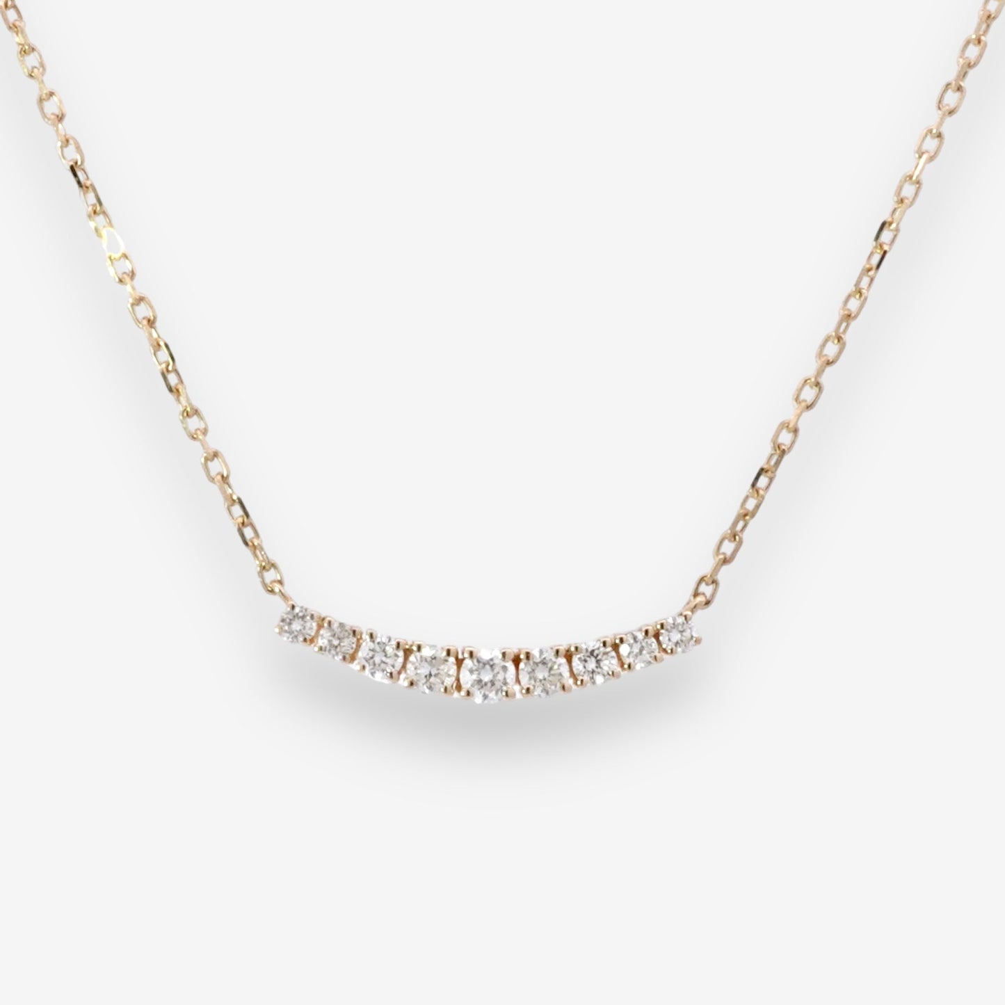 Aurore Necklace in Diamond - 18k Gold - Lynor