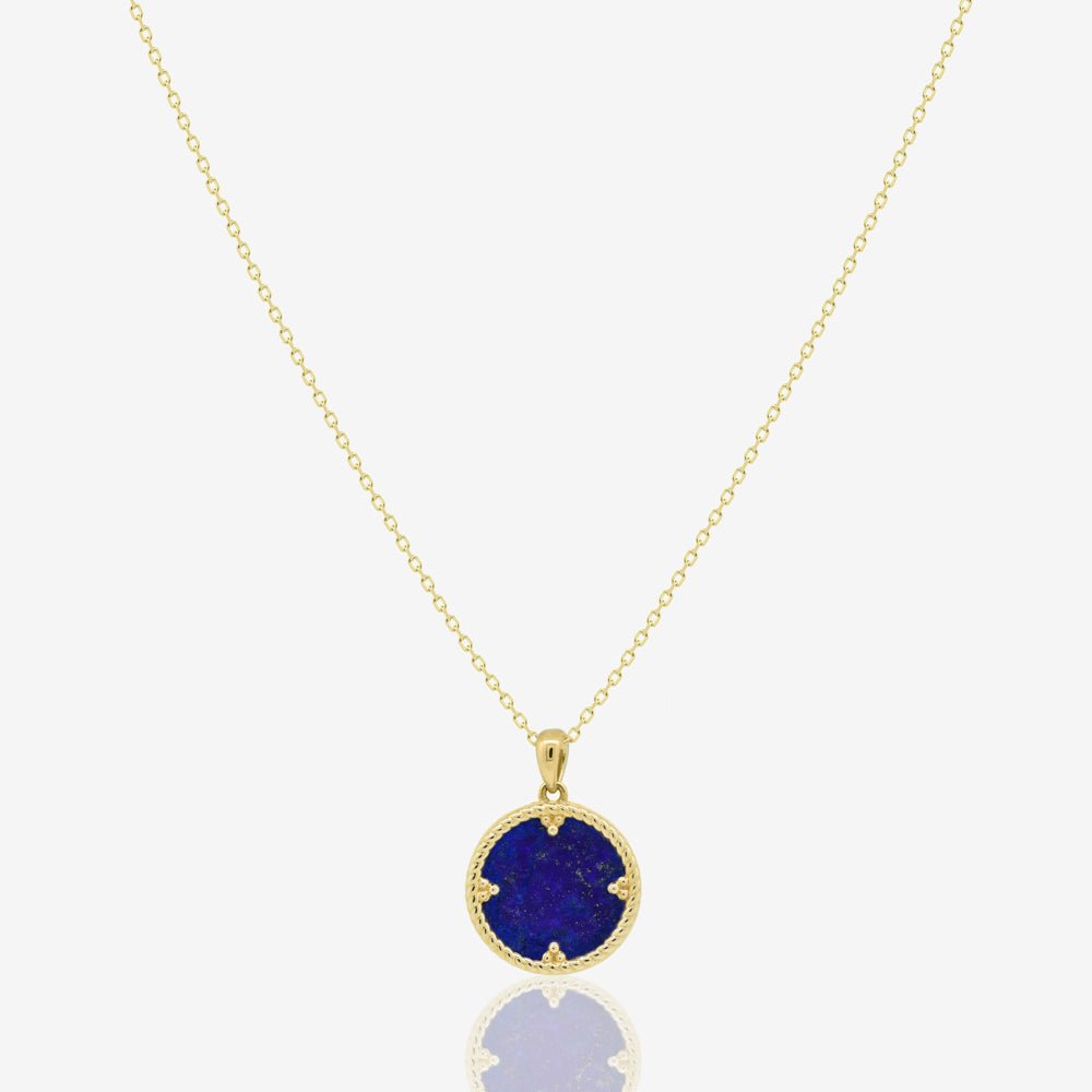 Avra Necklace in Lapis Lazuli - 18k Gold - Ly