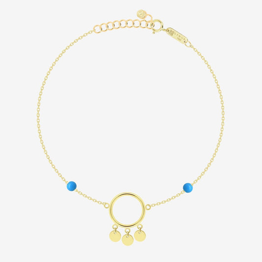 Azure Bracelet in Turqouise - 18k Gold - Ly