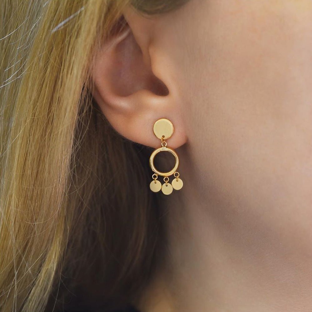 Azure Earrings - 18k Gold - Ly