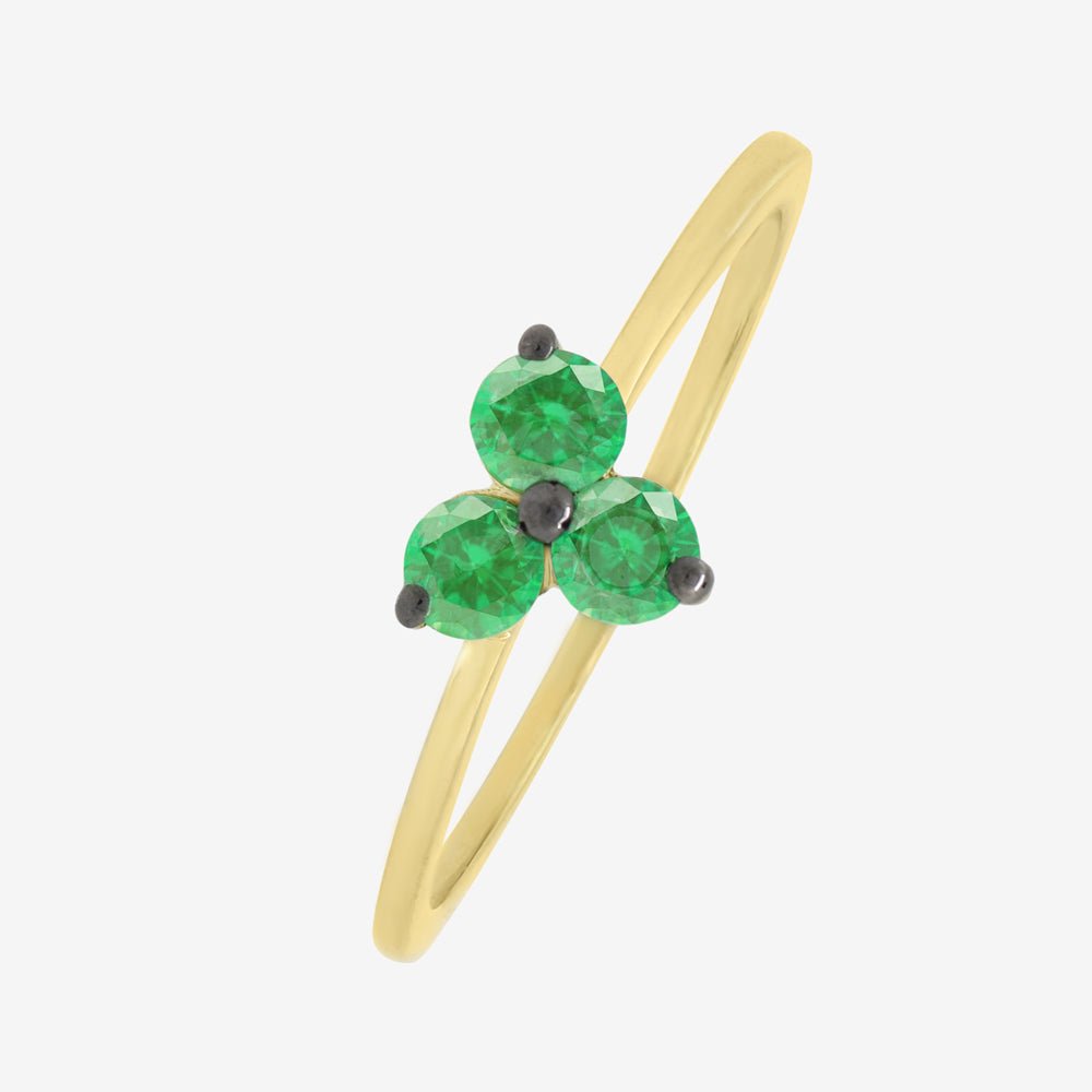 Cilia Ring in Emerald - 18k Gold - Ly