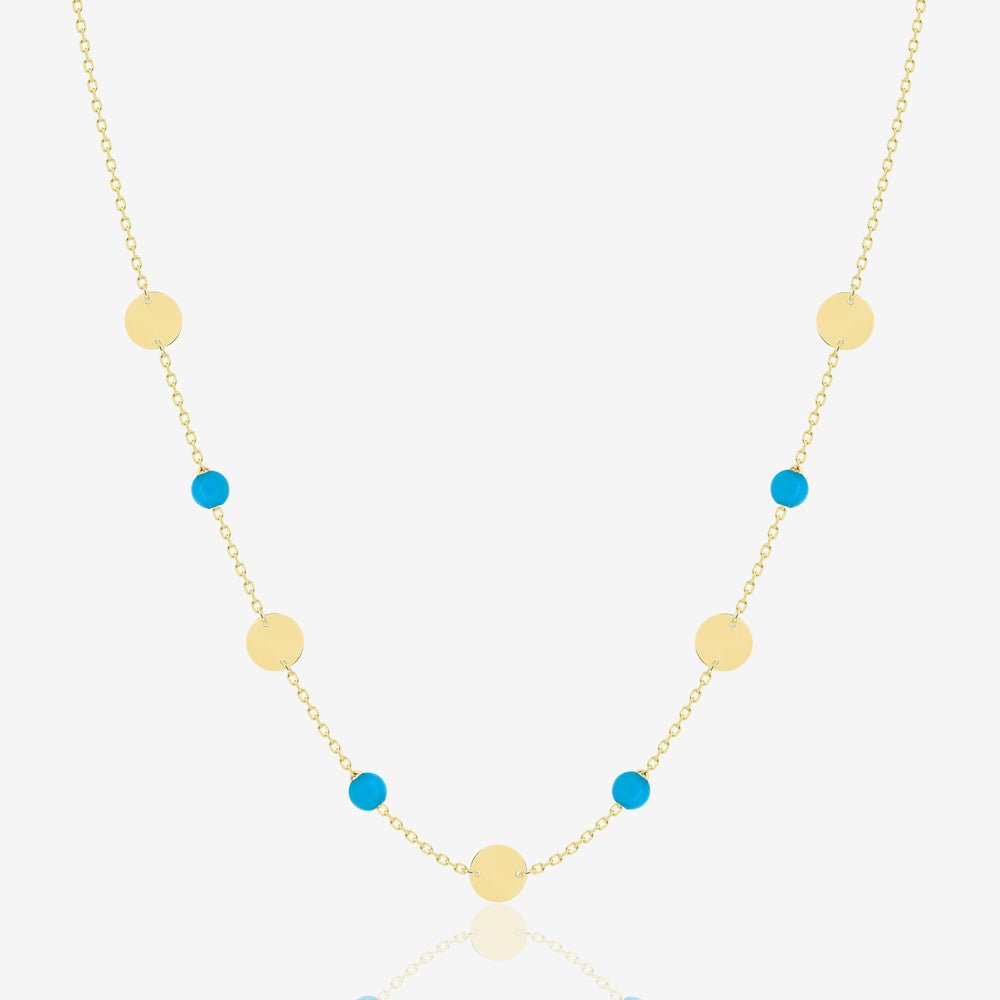 Daria Necklace in Turquoise - 18k Gold - Ly