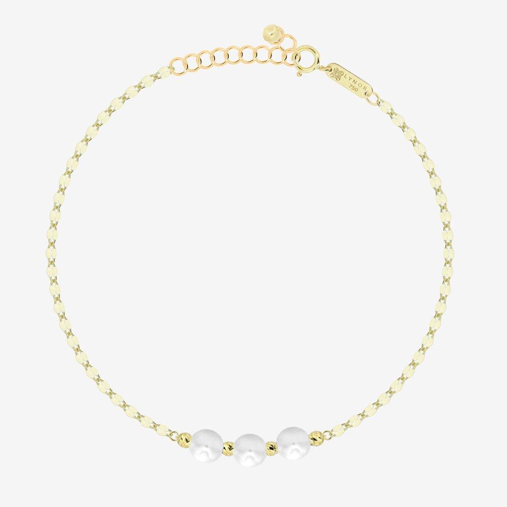 Dia Bracelet in Pearl - 18k Gold - Lynor