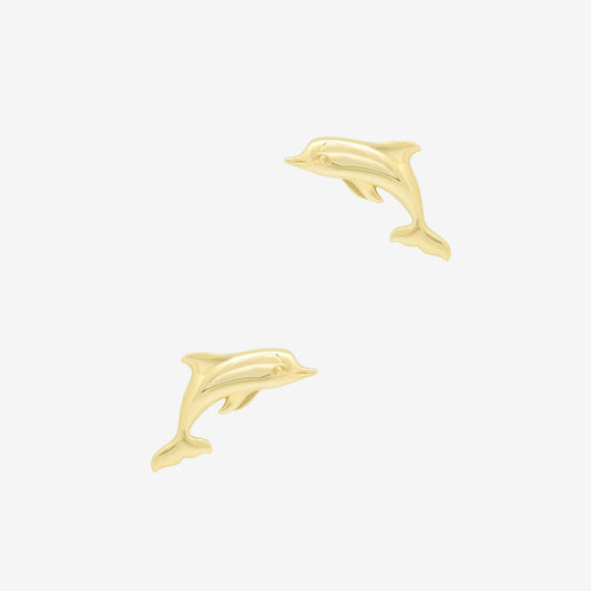 Dolphin Earrings - 18k Gold - Ly