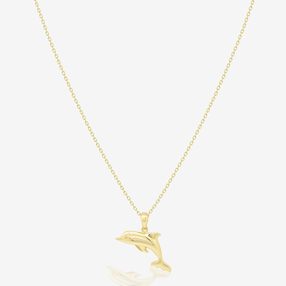 Dolphin Necklace - 18k Gold - Ly