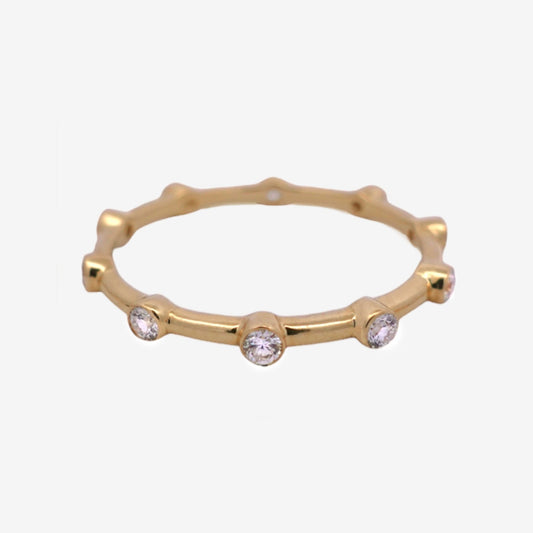 Dotted Diamond Ring - 18k Gold - Lynor
