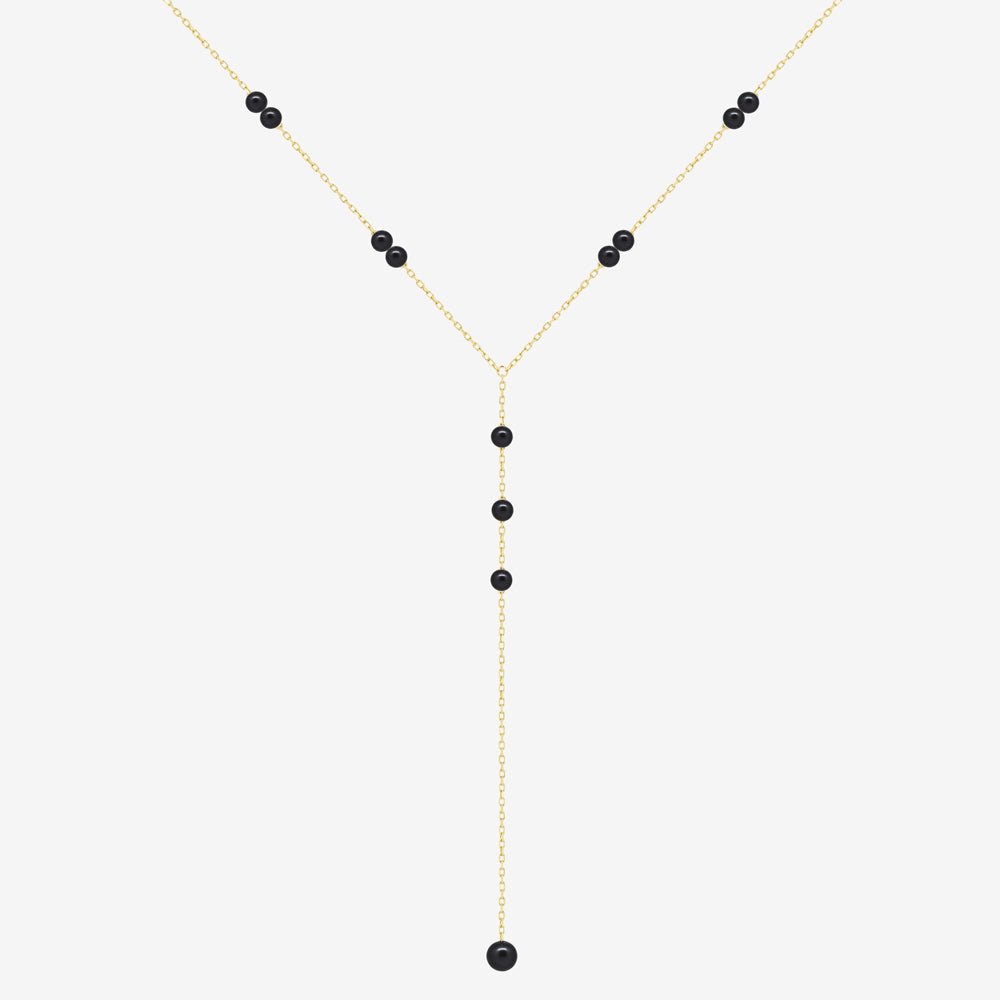 Dreamy Necklace in Black Pearl - 18k Gold - Ly