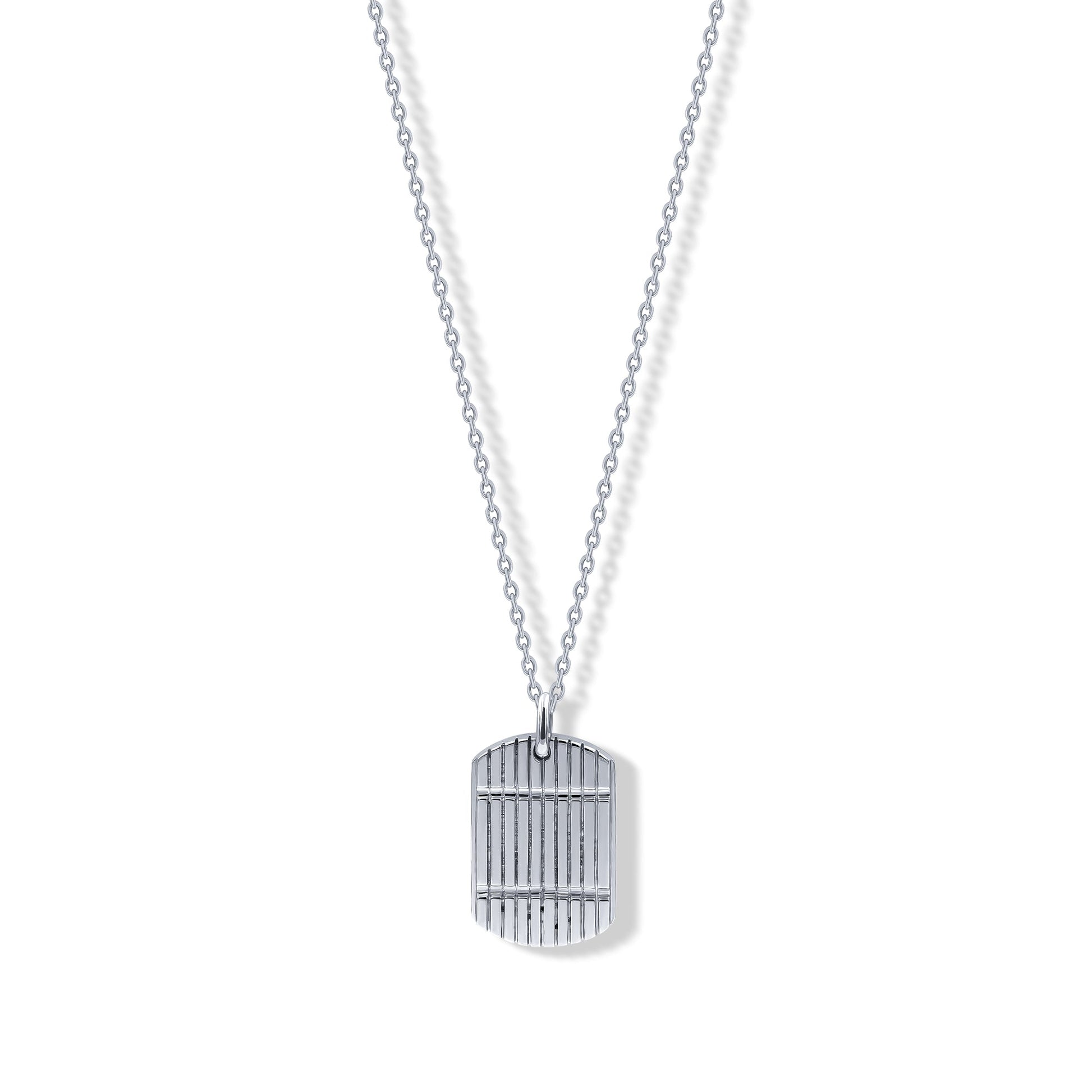 Edge Necklace, Platinum - for him - 18k Gold - Lynor