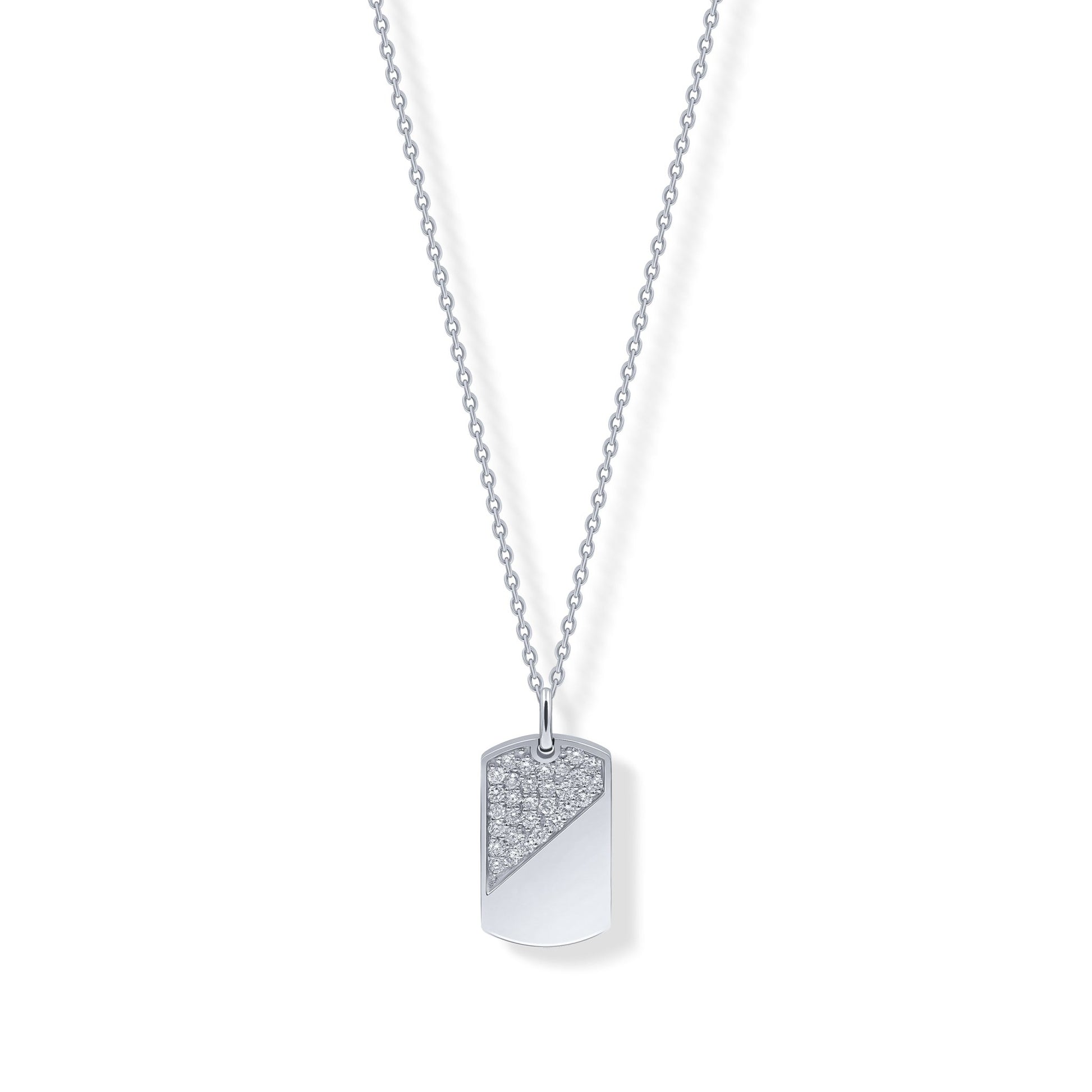 Edson Necklace in Diamond -Platinum , for him - 18k Gold - Lynor