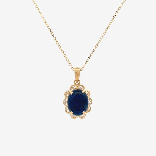 Fira Necklace in Lapis Lazuli - 18k Gold - Ly