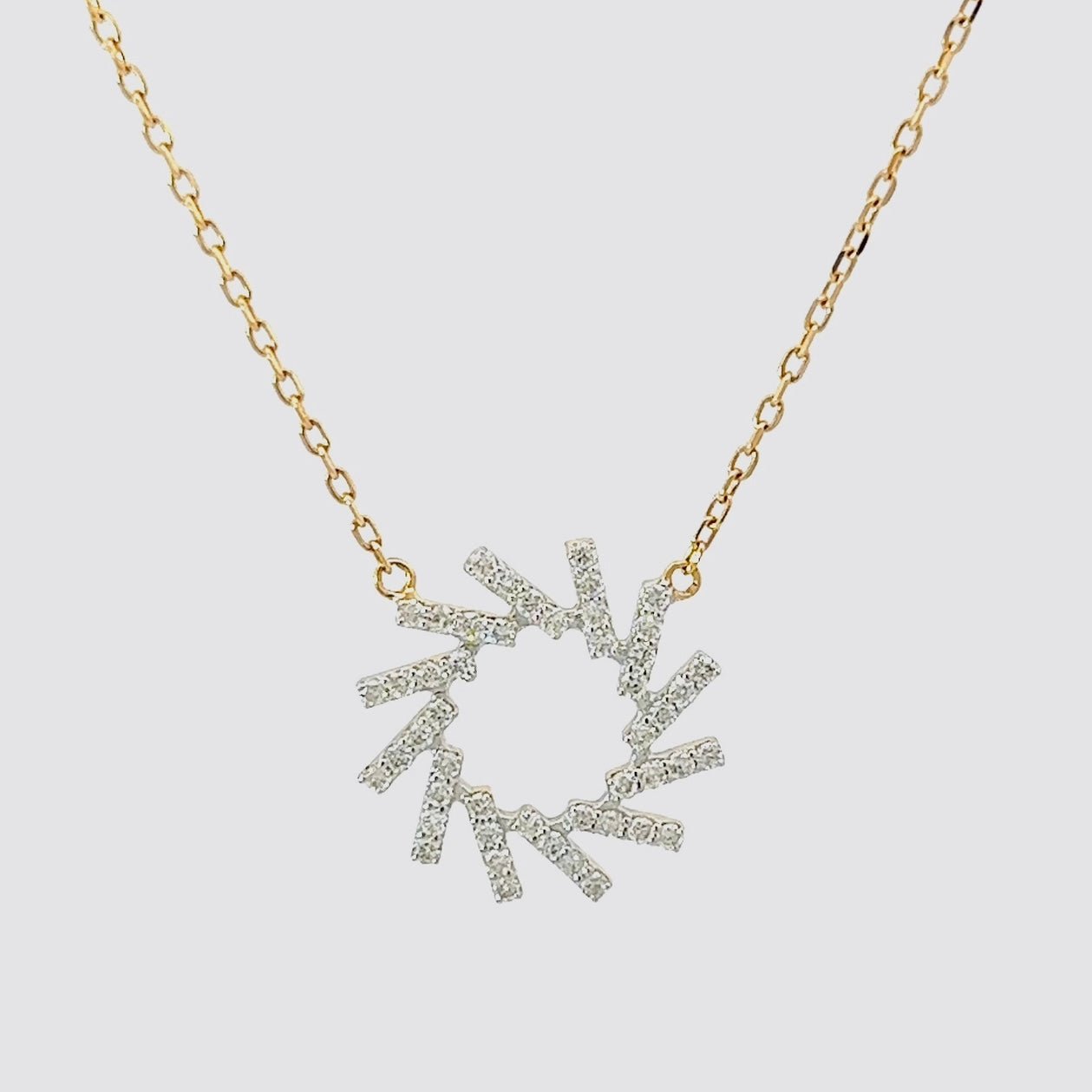 Flavia Necklace in Diamond - 18k Gold - Ly