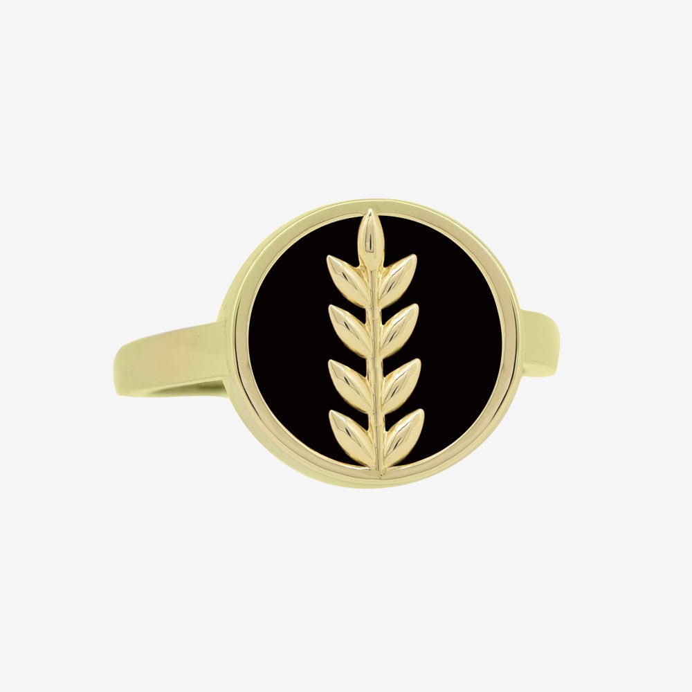 Fortuna Ring in Onyx - 18k Gold - Ly
