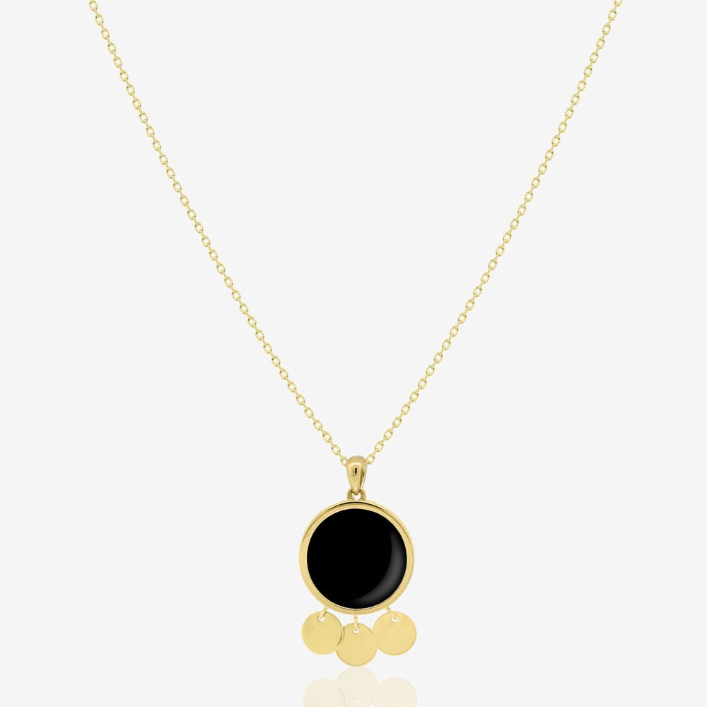 Galera Necklace in Black Onyx - 18k Gold - Ly