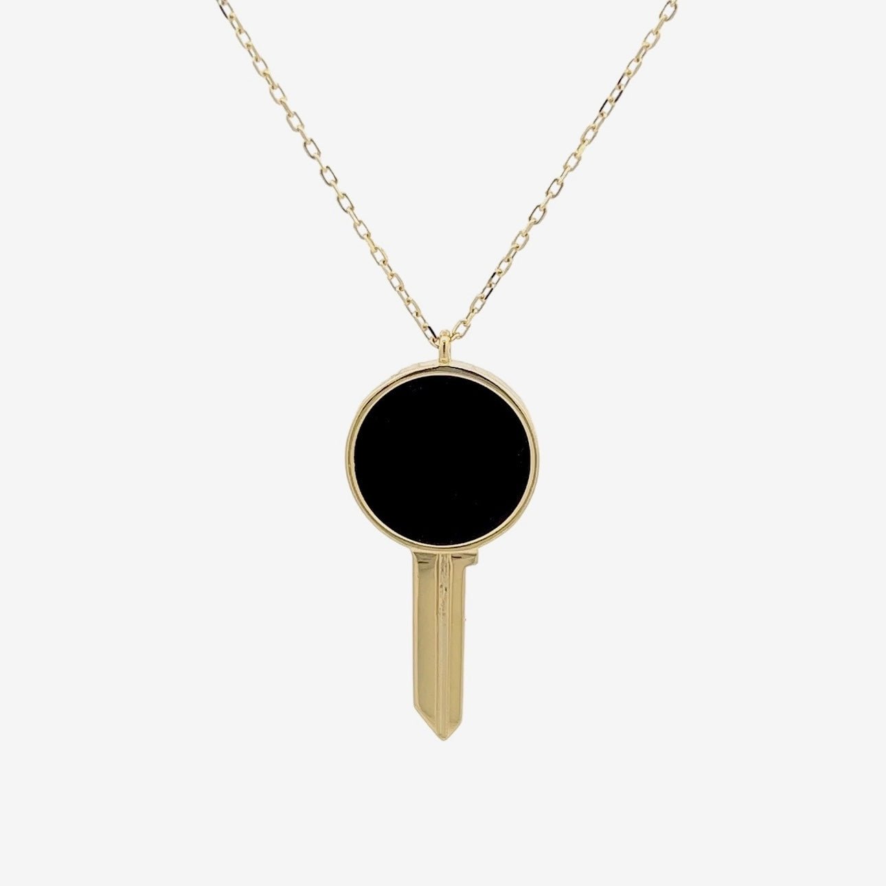Key Necklace in Black Onyx - 18k Gold - Ly