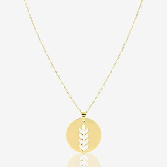 Large Fortuna Coin Necklace - 18k Gold - Ly