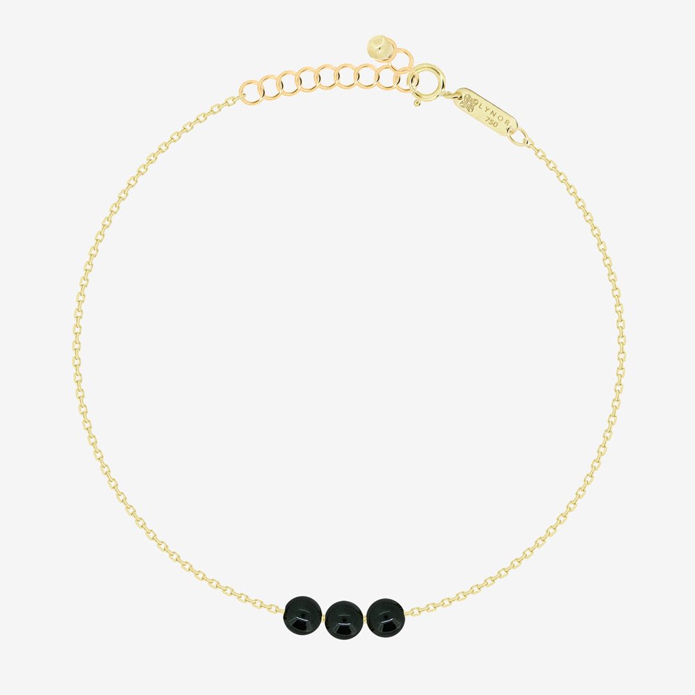 Lola Bracelet in Black Onyx - 18k Gold - Ly